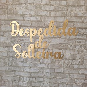 Alugue Elipse Despedida de Solteira de MDF - Dourado