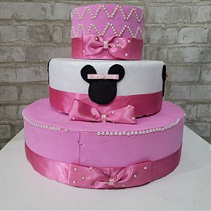 Alugue Bolo Fake Tema - Minnie Rosa
