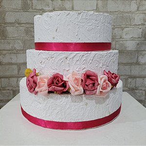 Alugue Bolo Fake Tema - Flores