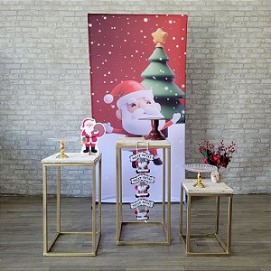 Alugue Tema Para Festa Decoração Natal Tecido ( Modelo 22 )