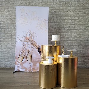 Alugue Tema Para Festa Decoração Ano Novo Tecido ( Modelo 5 )