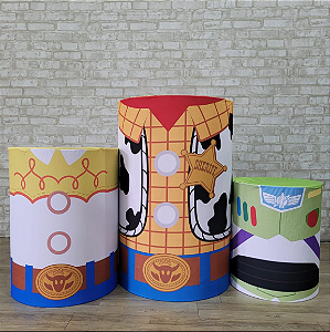Alugue Trio de Cilindros e as Capas do Tema - Toy Story