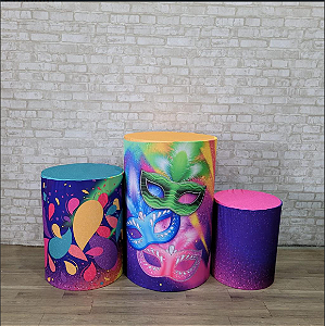 Alugue Trio de Cilindros e as Capas do Tema - Carnaval