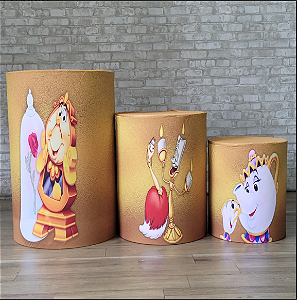 Alugue Trio de Cilindros e as Capas do Tema - Bela e a Fera