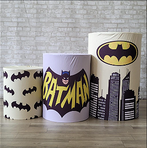 Alugue Trio de Cilindros e as Capas do Tema - Batman