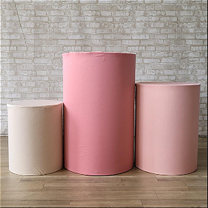 Alugue Trio de Cilindros e as Capas do Tema - Rosa Nude