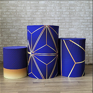 Alugue Trio de Cilindros e as Capas do Tema - Happy Azul