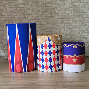 Alugue Trio de Cilindros e as Capas do Tema - Circo