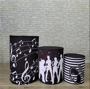 Alugue Trio de Cilindros e as Capas do Tema - Retro