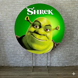 Alugue Estrutura Painel Redondo e a Capa de Tecido do Tema - Shrek