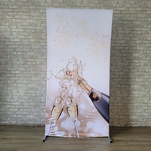 Alugue Estrutura Painel Retangular e a Capa de Tecido do Tema - Ano Novo
