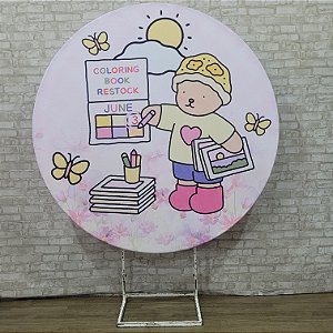 Alugue Estrutura Painel Redondo e a Capa de Tecido do Tema - Bobbie Goods