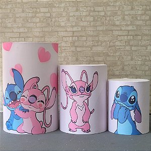 Alugue Trio de Cilindros e as Capas do Tema - Stitch
