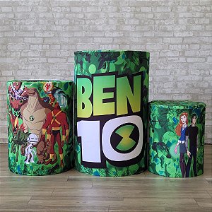 Alugue Trio de Cilindros e as Capas do Tema - Ben 10