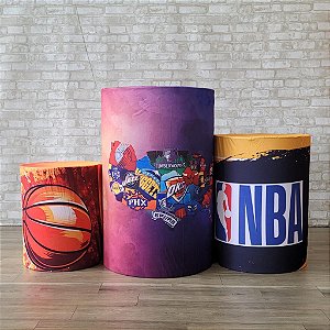 Alugue Trio de Cilindros e as Capas do Tema - Basquete