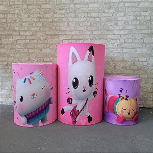 Alugue Trio de Cilindros e as Capas do Tema - Casa Mágica da Gabby