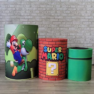 Alugue Trio de Cilindros e as Capas do Tema - Mario Bros