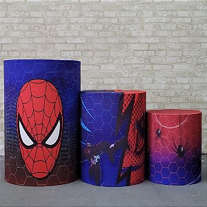 Alugue Trio de Cilindros e as Capas do Tema - Homem Aranha