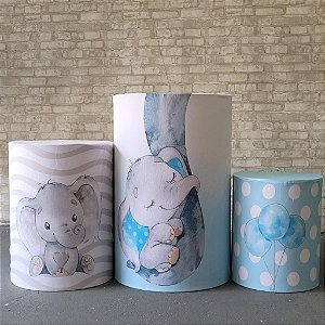 Alugue Trio de Cilindros e as Capas do Tema - Elefantinho Azul