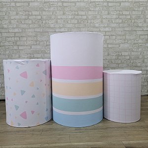 Alugue Trio de Cilindros e as Capas do Tema - Arco-Íris Xadrez