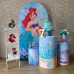 Alugue Tema Para Festa Decoração Ariel Tecido ( Modelo 2 )