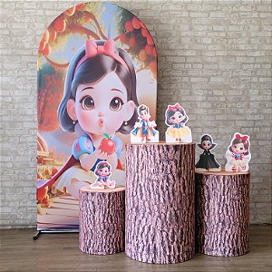 Alugue Tema Para Festa Decoração Branca de Neve Baby Tecido ( Modelo 1 )