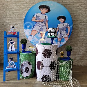 Alugue Tema Para Festa Decoração Capitão Tsubasa Tecido ( Modelo 2 )