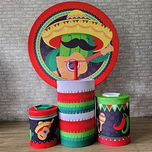 Alugue Tema Para Festa Decoração Mexicano Tecido ( Modelo 1 )