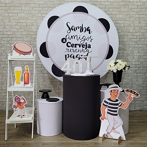 Alugue Tema Para Festa Decoração Samba Tecido ( Modelo 2 )
