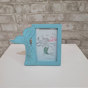 Alugue Item Decorativo Porta Retrato Sereia - Azul