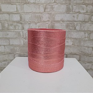 lugue Bolo Fake Tema - Glitter Rose Gold