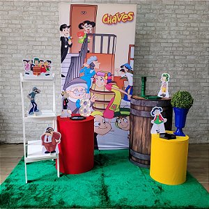 Alugue Tema Para Festa Decoração Chaves Tecido ( Modelo 2 )