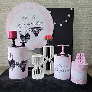Alugue Tema Para Festa Decoração Chá de Lingerie Tecido ( Modelo 3 )