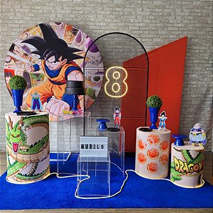 Alugue Tema Para Festa Decoração Dragon Ball Z Tecido ( Modelo 3 )
