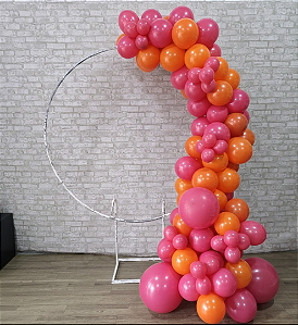 Compre Balão Para Festa Decoração 3 Metros Rosa e Laranja ( Cores Lisas )