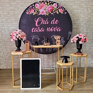 Alugue Tema Para Festa Decoração Chá de Casa Nova Tecido ( Modelo 7 )