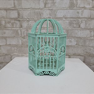 Alugue Item Decorativo Gaiola de Passarinho - Verde Menta
