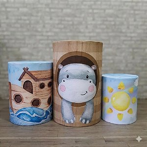 Alugue Trio de Cilindros e as Capas do Tema - Arca de Noé