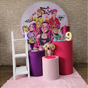 Alugue Tema Para Festa Decoração Emilly vick Tecido ( Modelo 2 )
