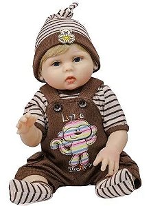 Boneca Bebê Reborn Malkitoys Silicone Menino 55cm - Malki toys