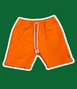 Bermuda moletinho laranja