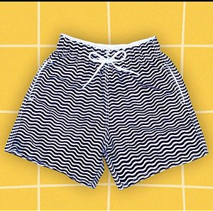 Tactel ondas preto e branco