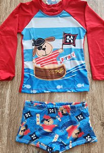 Conjunto urso pirata