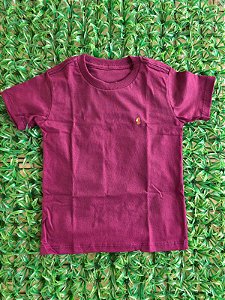 Camiseta básica vinho
