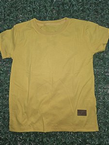 Camiseta básica amarelo canário
