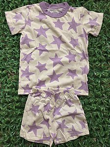 Pijama Estrela Lilás
