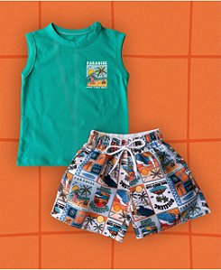 Conjunto verde Praia