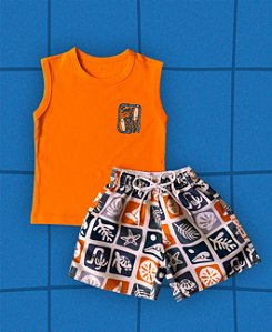 Conjunto laranja Surf