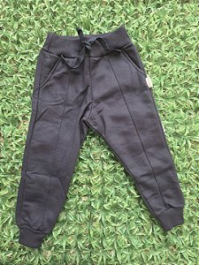 Calça Jogger - moletom na cor azul marinho