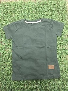 Camiseta básica verde militar